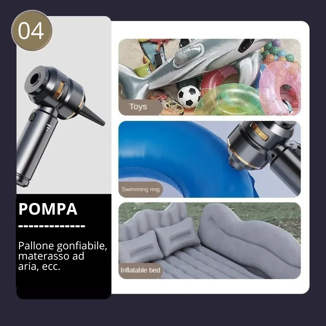Aspiratore Wireless Multifunzione Plus+